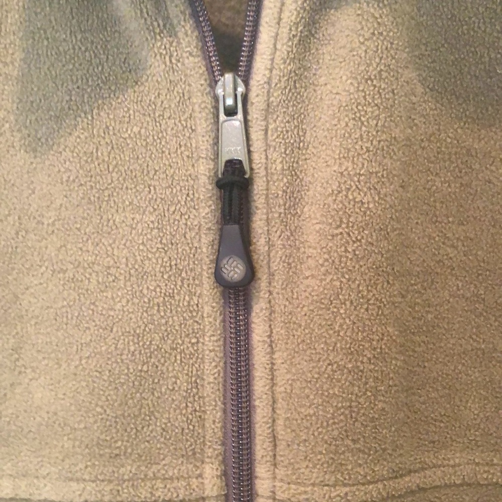 Columbia Mens Zip Up Fleece Jacket Sage color Size Large - Picture 4 of 8